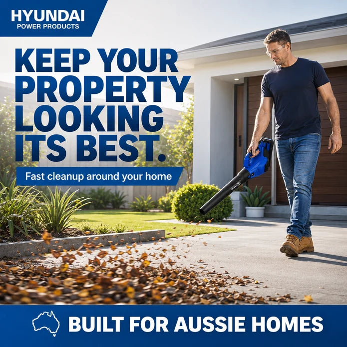 Hyundai 40V Cordless Leaf Blower – Lightweight, Variable Speed - Skin Only