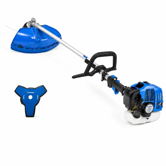 Hyundai 26cc 2-Stroke Petrol Brush Cutter – Lightweight Grass Trimmer with Tap & Go Head