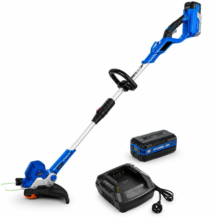 Hyundai 40V Battery Brush Cutter Starter Pack - Includes 4.0Ah Battery & Fast Charger