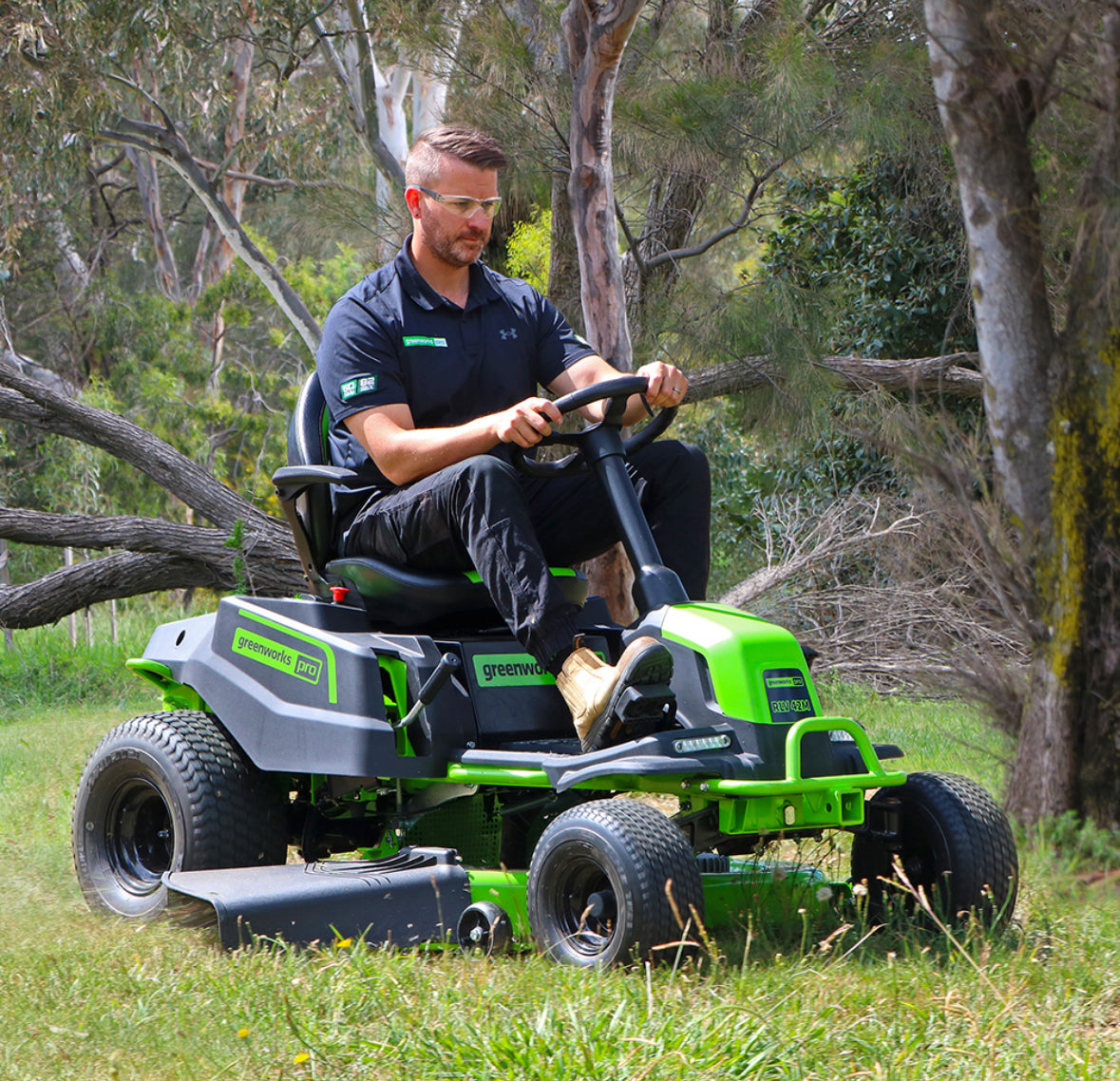 Greenworks 60V Pro 42” Ride-On Lawnmower