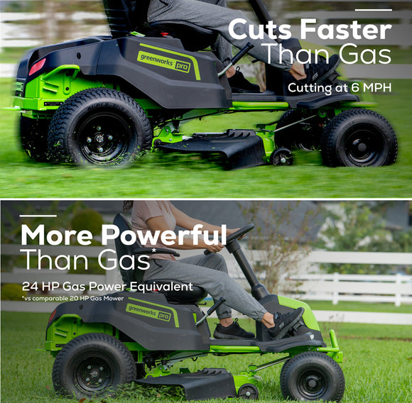 Greenworks 60V Pro 42” Ride-On Lawnmower