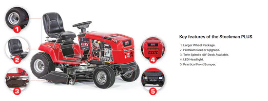 COX RIDE ON MOWERS Stockman COX 18hp 40"