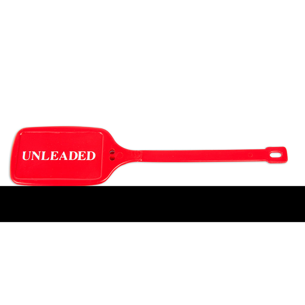 RED UNLEADED FUEL CAN I.D TAGS